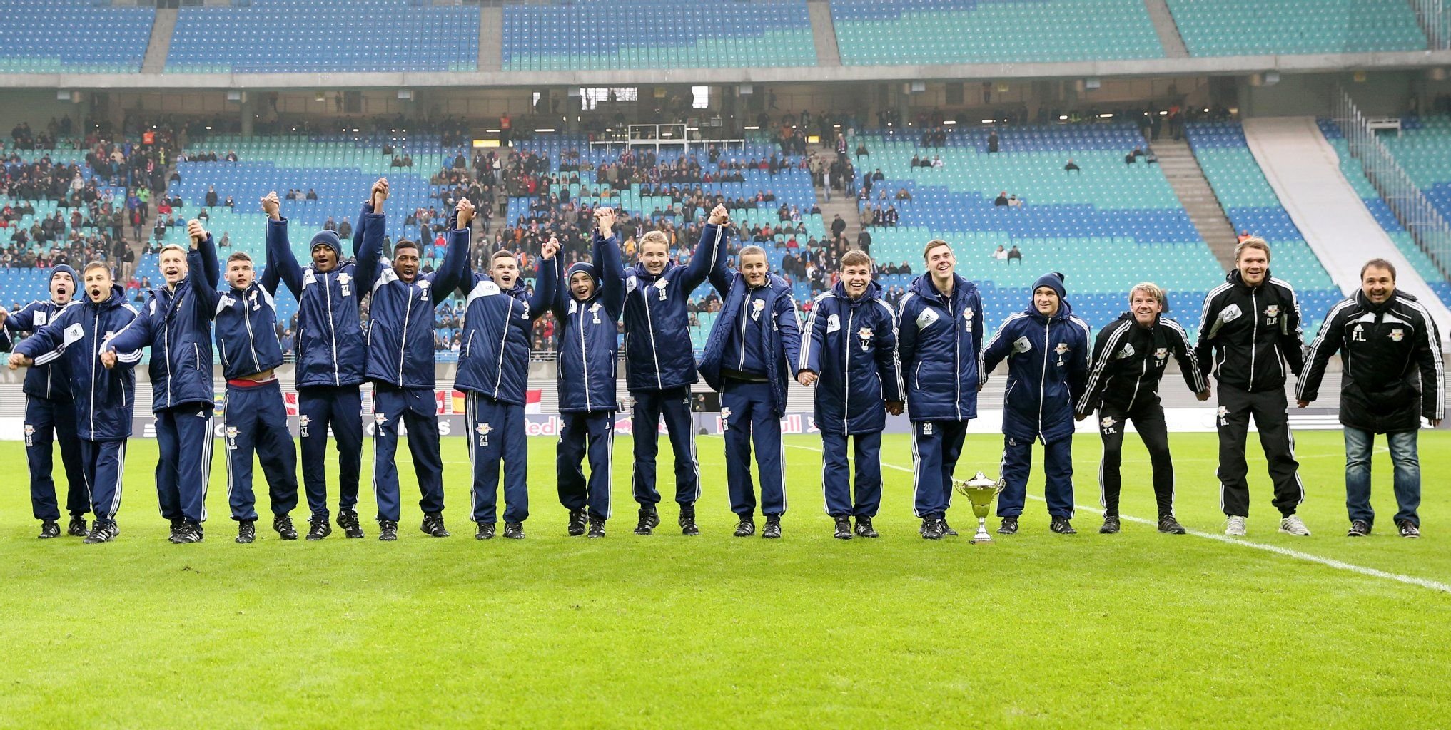 Die U17 der Leipziger feiern Erfolge.
