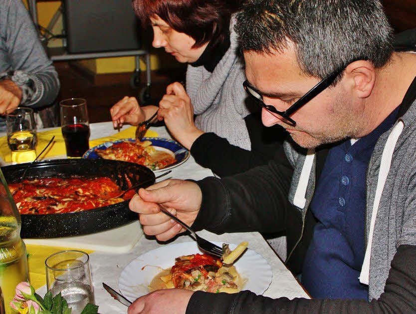 Überbackene Auberginen sind typisch italienisch.