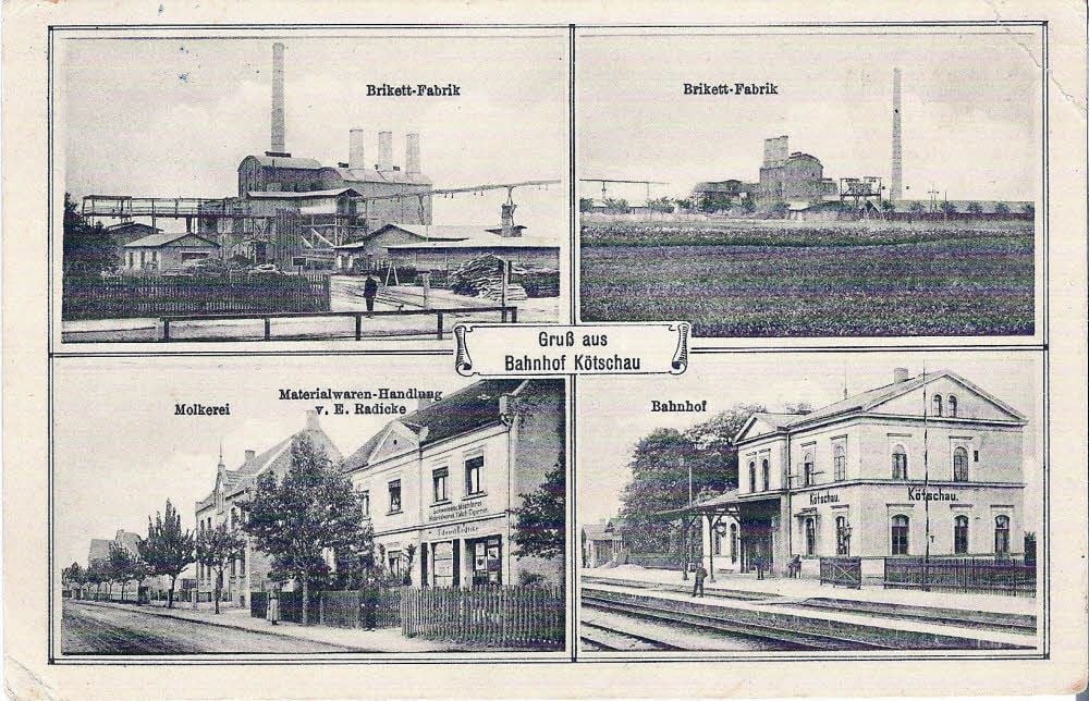 Postkarte um 1910 aus Kötzschau