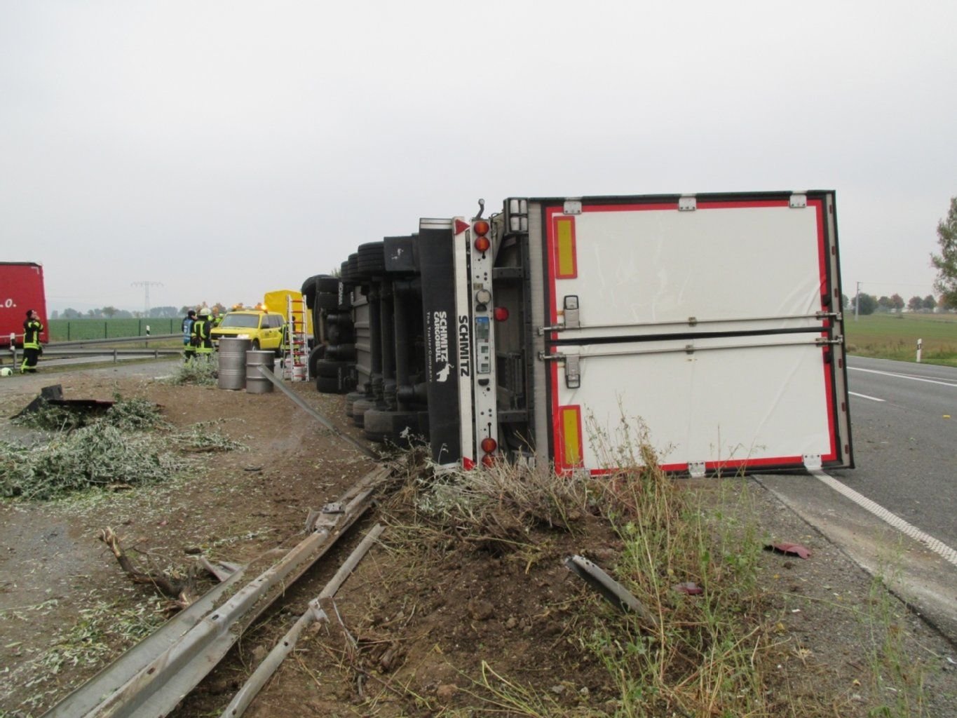 Die Autobahn 38 in Richtung Göttingen war nach einem Unfall am Dienstag noch immer gesperrt.