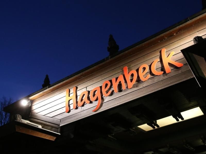 Der Eingang zum Tierpark Hagenbeck ist zu sehen. Foto: Bodo Marks