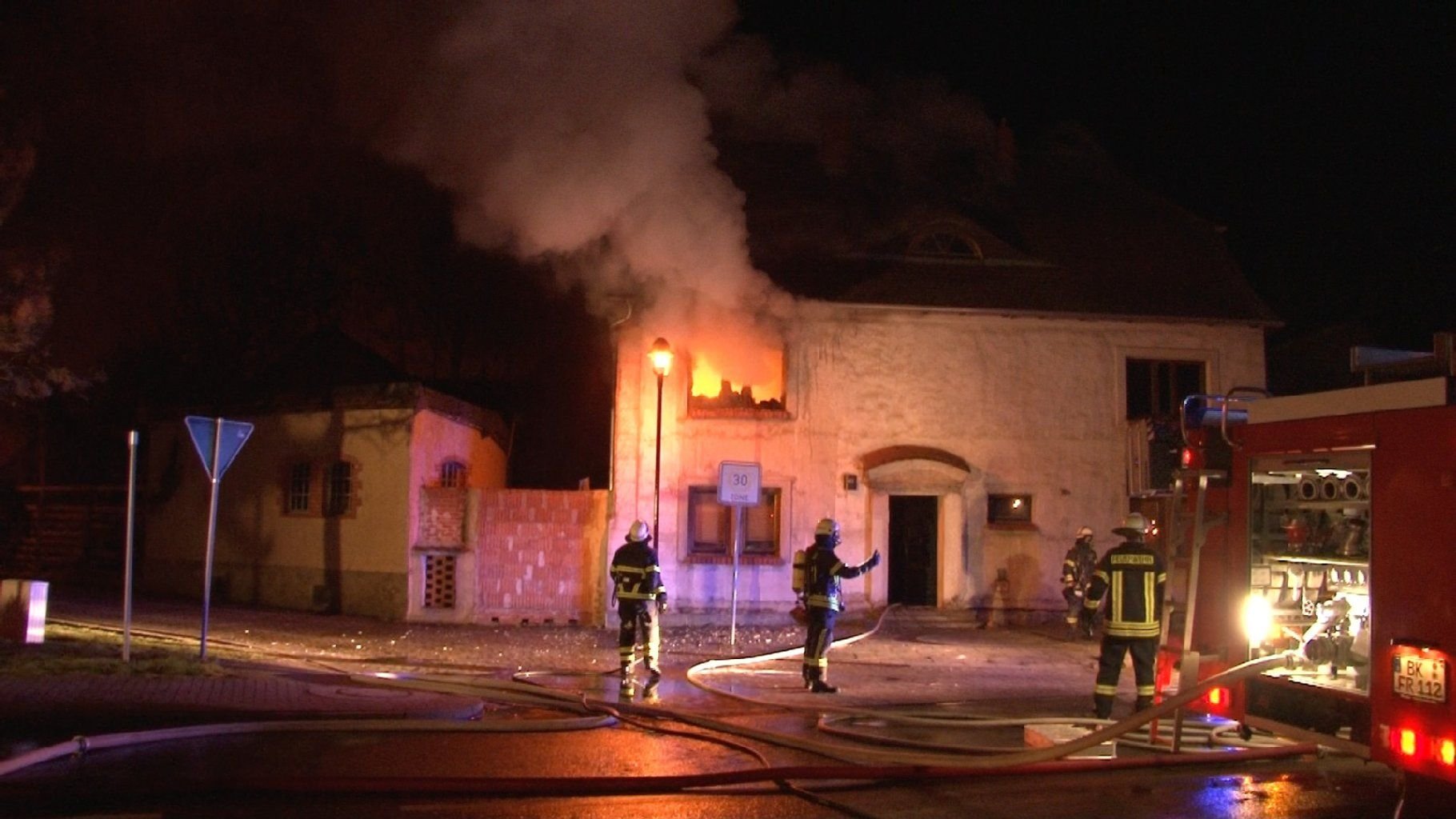 Feuerwehreinsatz in Groß-Rodensleben.
