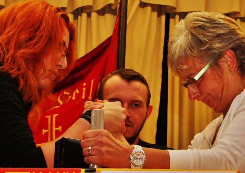 Katrin Berend und Carmen Scharf standen sich im Wettstreit gegenüber (von links).