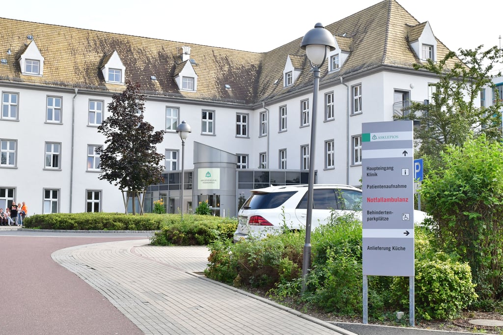 Aussenansicht der Asklepios-Klinik in Weißenfels