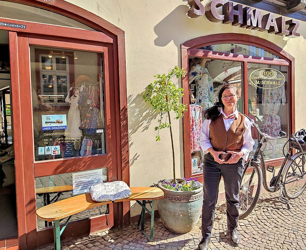 Anke Wachsmuth ist Inhaberin des Textilwarengeschäfts Martha Schmalz in Quedlinburg.