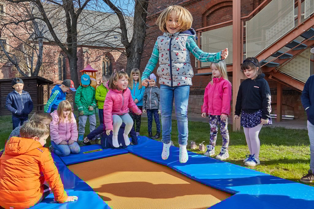 Kinder der Kindertagesstätte „Märchenland“ in Könnern