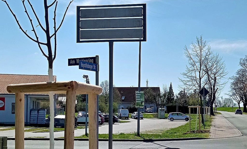 Mit der Ersatzpflanzung für die gefällten Linden soll der Alleecharakter der Heyrothsberger Straße wieder hergestellt werden.