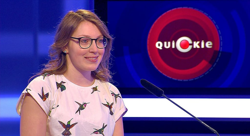 Die Naumburgerin Isabell Neumann bei der Aufzeichnung der Sendung. (Foto: MDR)