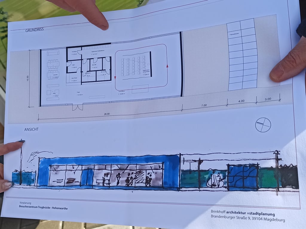 Für das neue Besucherzentrum an der Trogbrücke in Hohenwarthe gibt es bereits einen Entwurf.