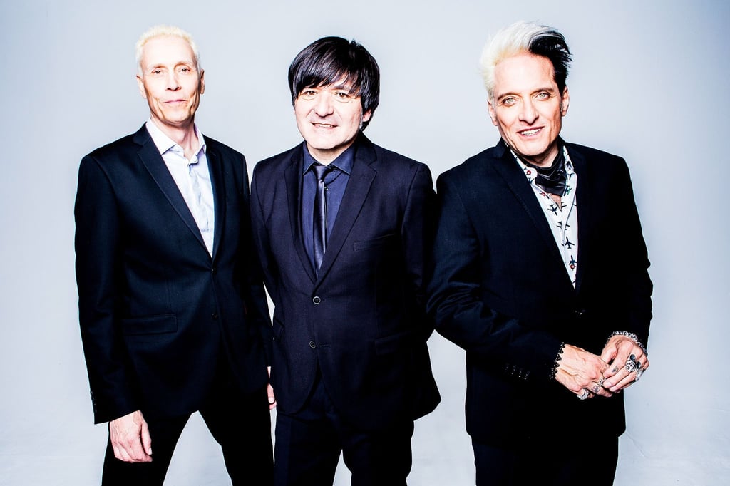 Die Mitglieder der Band Die Ärzte, Farin Urlaub (l-r), Rodrigo Gonzalez und Bela B.