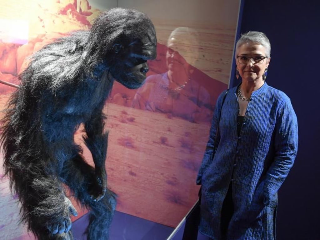 Katharina Kubrick, Stieftochter von Stanley Kubrick, in der Ausstellung «Kubricks 2001. 50 Jahre A Space Odyssey». Foto: Arne Dedert