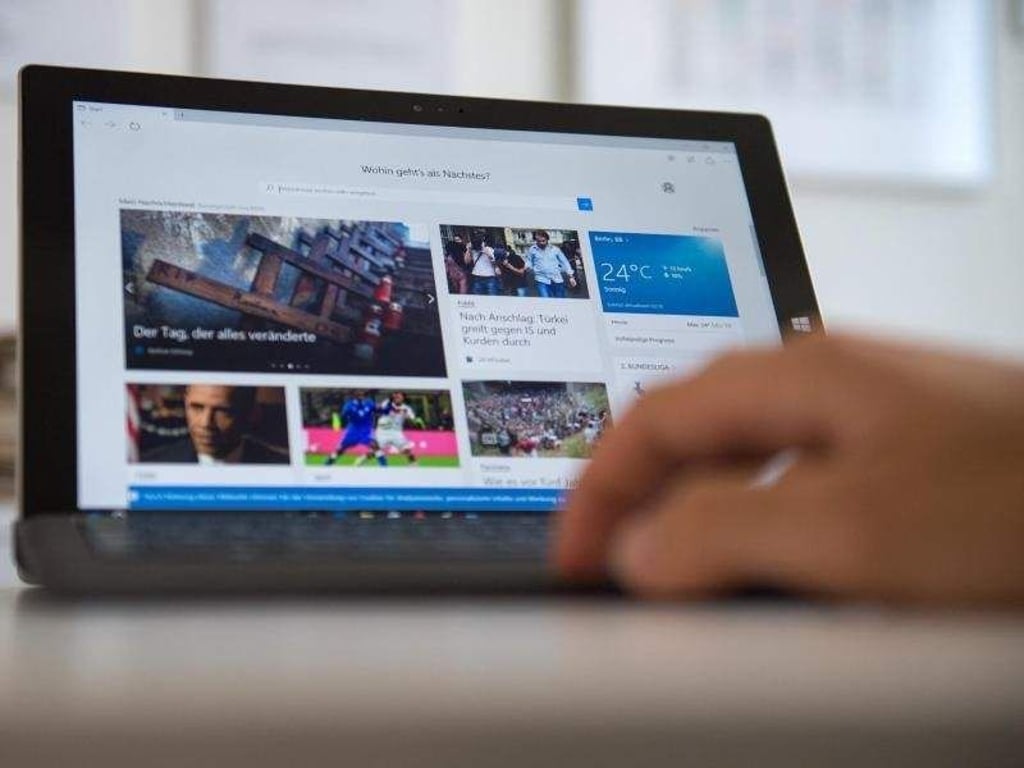 Wer künftig Edge verwenden will, kann über die «Einstellungen» die «Favoriten aus anderem Browser importieren». Foto: Andrea Warnecke