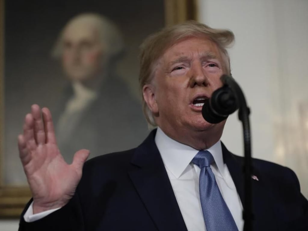 Donald Trump wird am Nachmittag zunächst in Ohio erwartet. Foto: Evan Vucci/AP