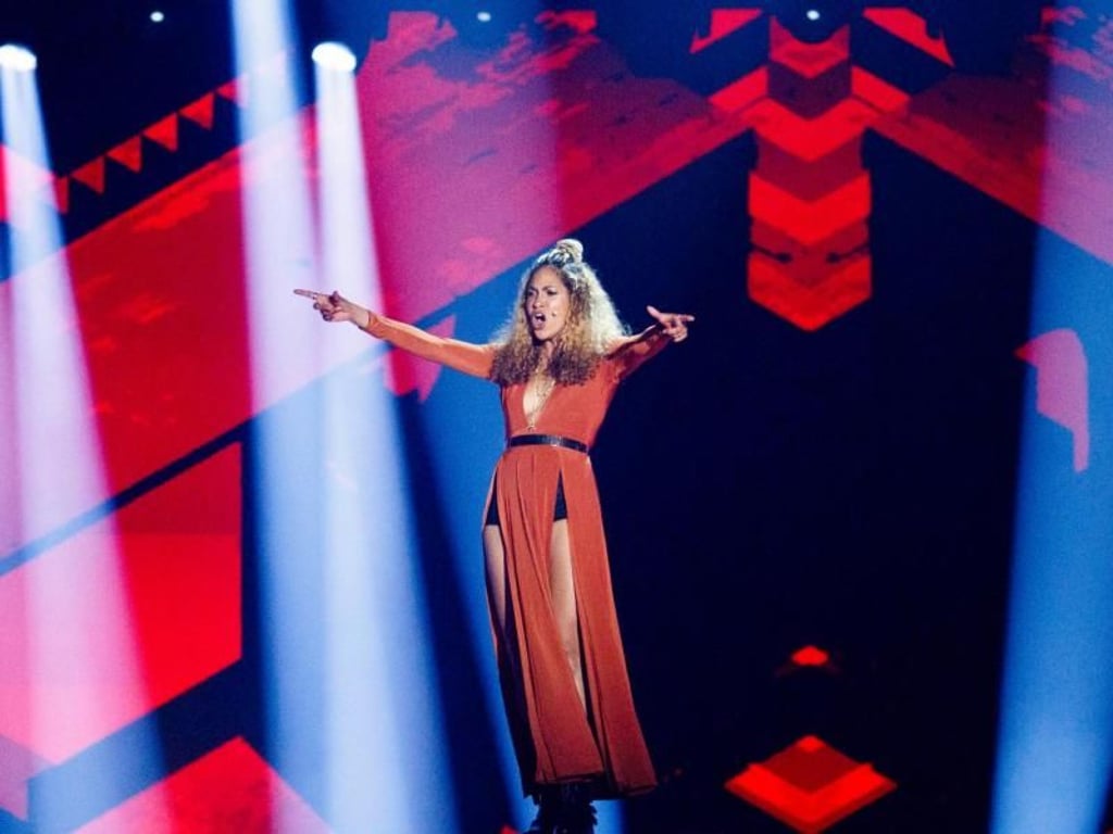 ESC-Bewerberin BB Thomaz bei der Probe. Foto: Carsten Koall