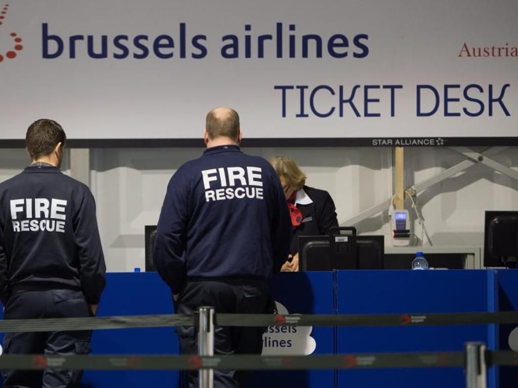 Am Flughafen Zaventem in Brüssel wird langsam der Flugverkehr wieder aufgenommen. Foto: Benoit Doppagne