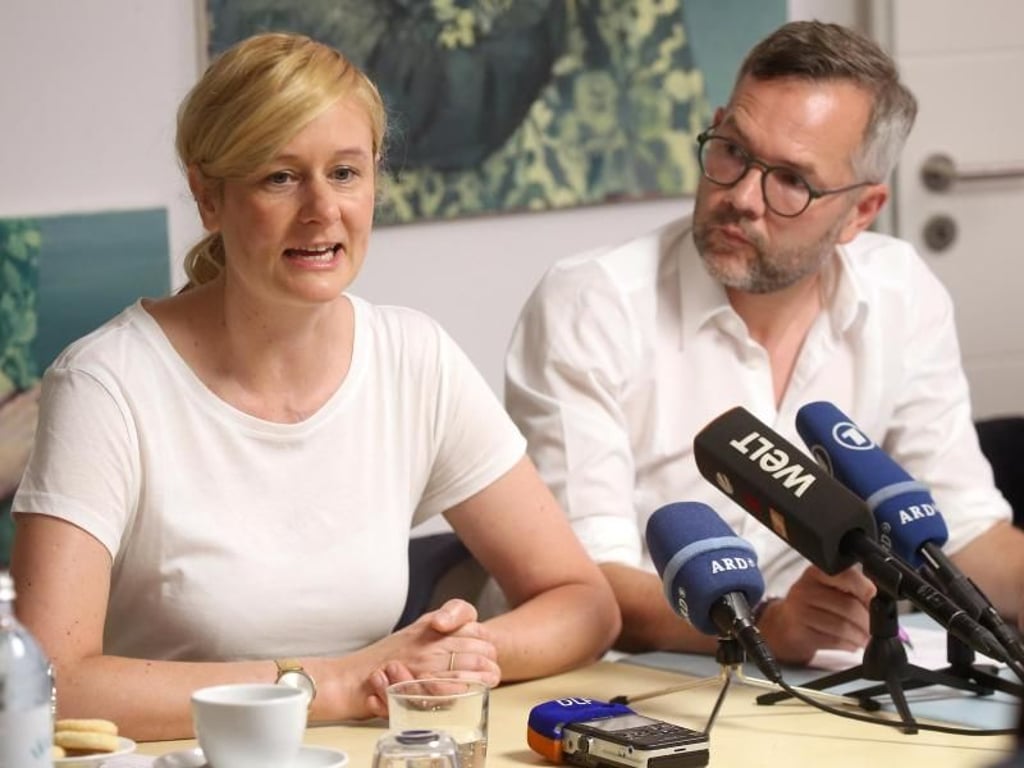 Als erste hatten die nordrhein-westfälische Landtagsabgeordnete Christina Kampmann und der Staatsminister im Auswärtigen Amt Michael Roth ihre gemeinsame Kandidatur für den SPD-Vorsitz angekündigt. Foto: Wolfgang Kumm