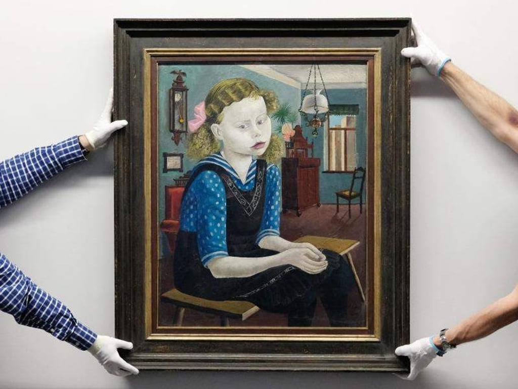 Das Gemälde "Mädchen am Sonntag" von Otto Dix in Chemnitz. Foto: Sebastian Willnow