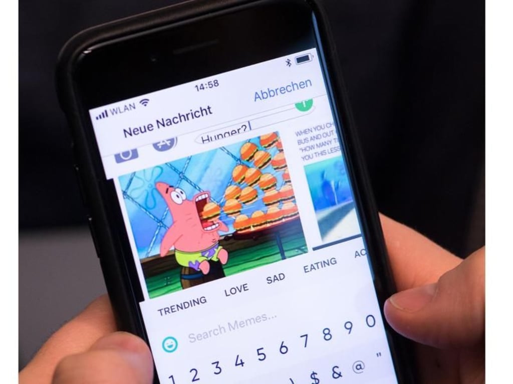 Ein Bild sagt mehr als tausend Worte. Tastatur-Apps wie Fleksy oder das GBoard bieten Zugriff auf animierte Gif-Dateien für buntere Unterhaltungen. Foto: Silas Stein