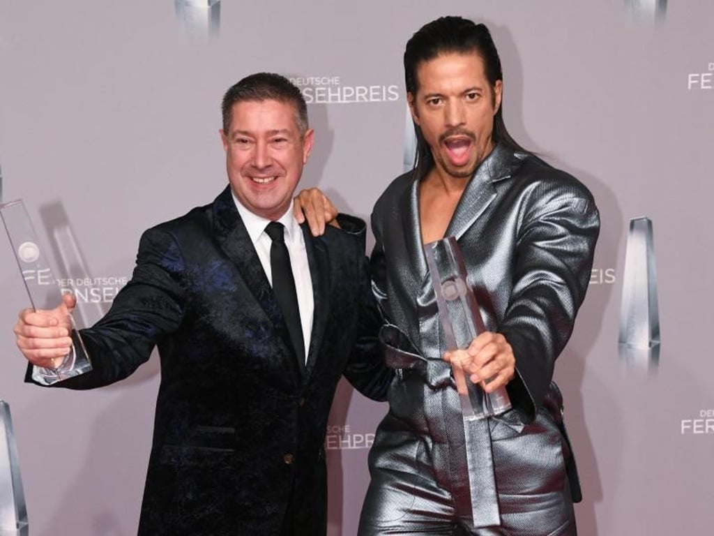 Sie tanzen den Deutschen Fernsehpreis: Die «Let's Dance»-Juroren Joachim Llambi (l) und Jorge González. Foto: Henning Kaiser