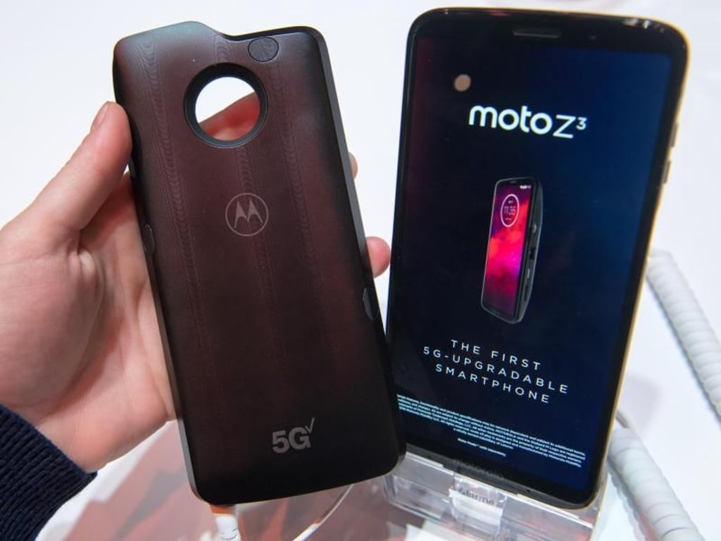 Lenovo hat in Barcelona ein 5G-Mod für das Moto Z3 vorgestellt. Foto: Andrea Warnecke