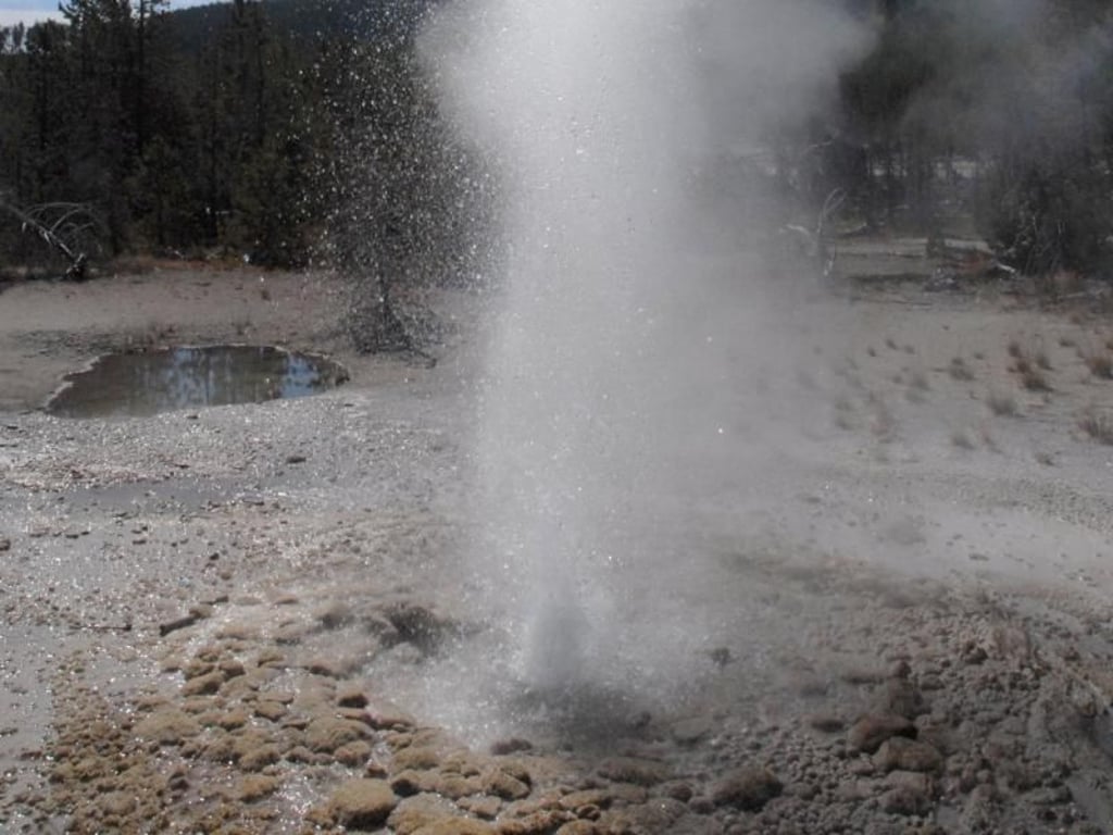 Alte Quellen versiegen und neue Geysire erscheinen. Im Norris Geyser Basin verändert sich das Bild für die Yellowstone-Besucher ständig. Foto: Christian Röwekamp