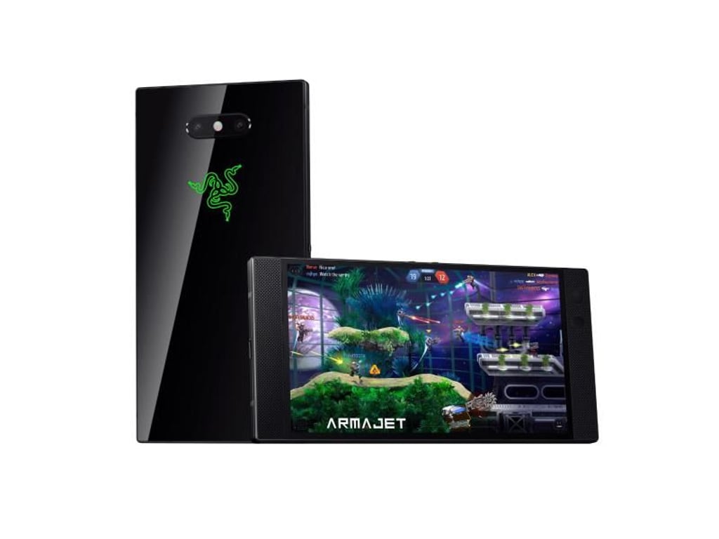 Der 5,7 Zoll große Bildschirm vom Razer Phone hat eine Auflösung von 2560 mal 1440 Pixeln und eine Bildwiederholrate von 120 Hertz. Foto: Razer