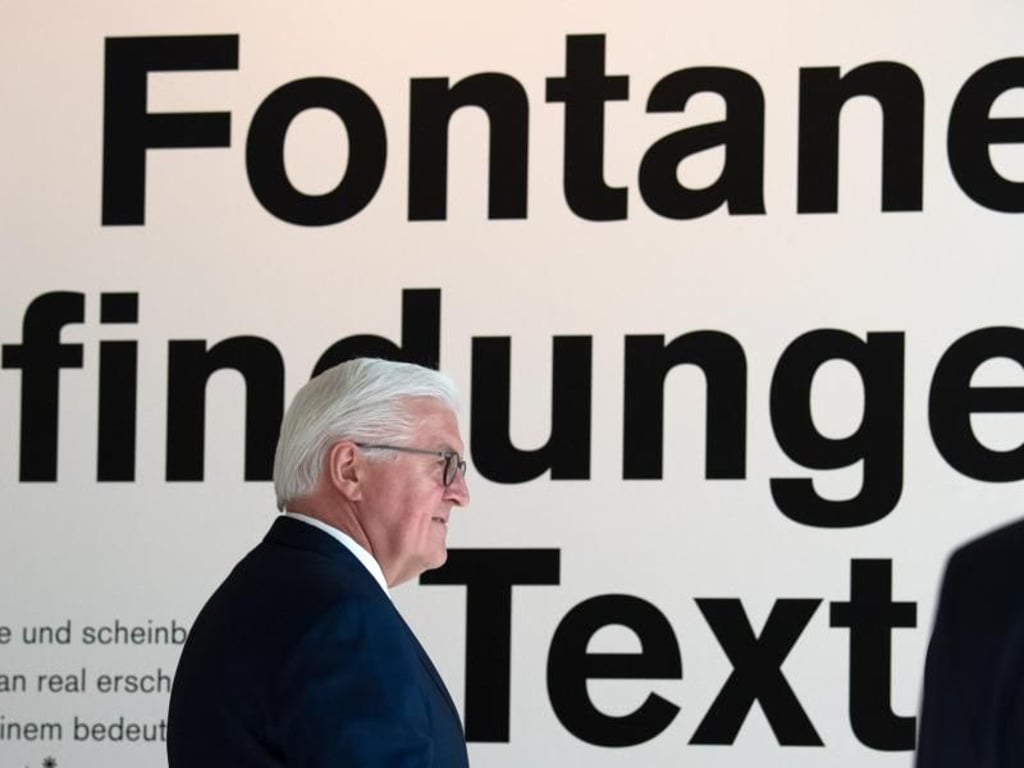 Bundespräsident Frank-Walter Steinmeier hat das Fontanejahr 2019 eröffnet. Foto: Ralf Hirschberger