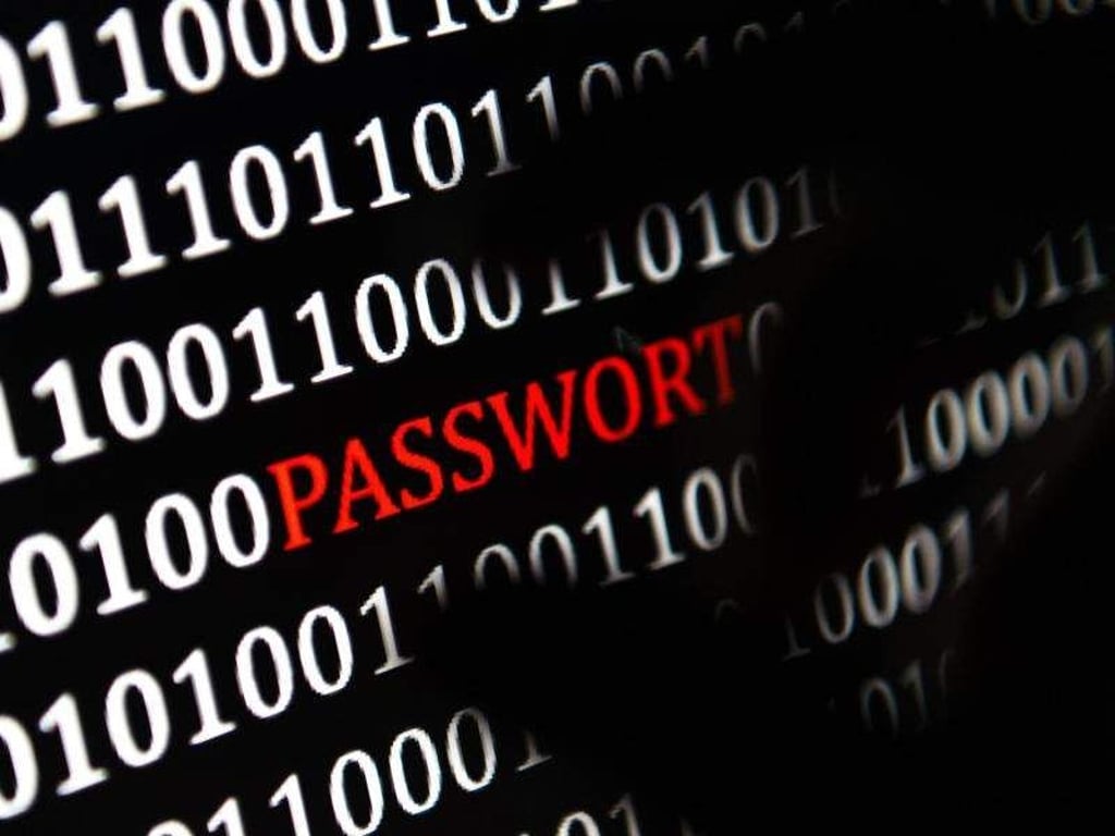 Eine Hand greift nach dem Wort «Passwort». Foto: Monika Skolimowska/Archiv