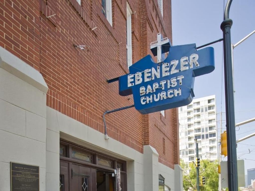 Für die Sonntags-Gottesdienste seit 1999 von einem Neubau abgelöst: Die alte Ebenezer Baptist Church gehört heute zur Martin Luther King National Historical Site in Atlanta. Foto: Georgia Department of Economic Development