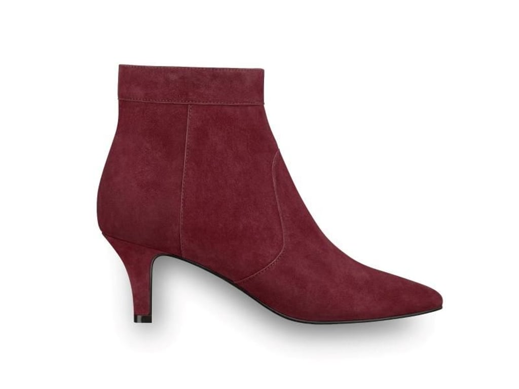 Eine bequeme Alternative zum High Heel ist in dieser Saison der Kitten Heel (ca. 80 Euro). Foto: Tamaris