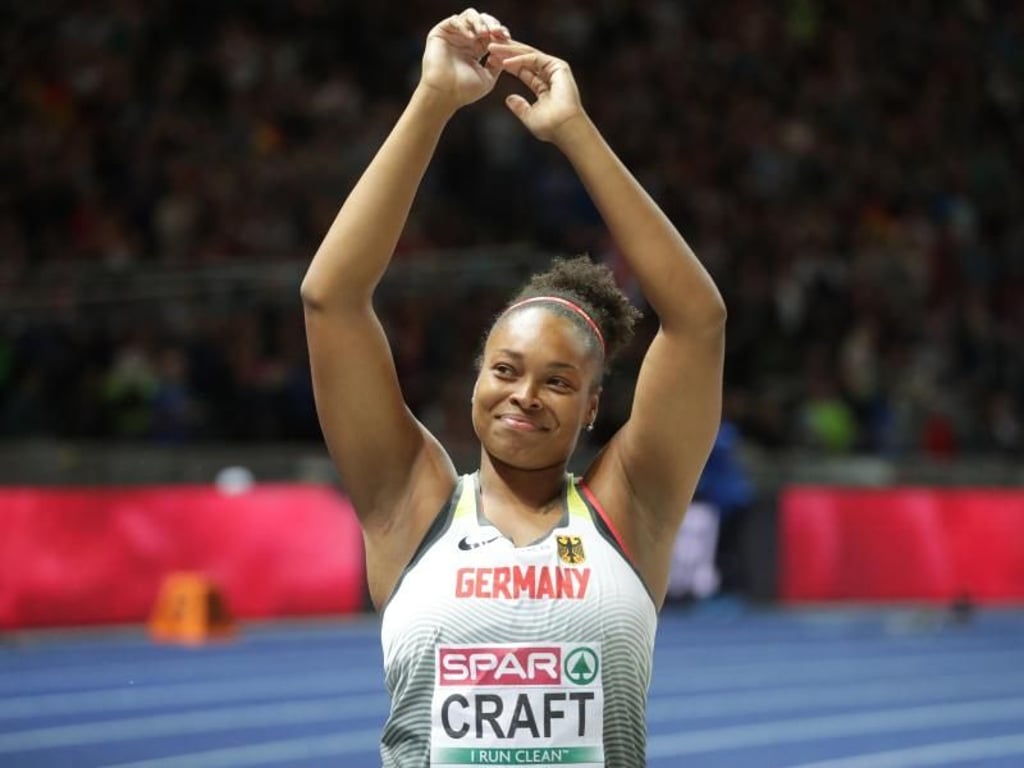 Diskuswerferin Shanice Craft gewann die Bronze-Medaille. Foto: Kay Nietfeld