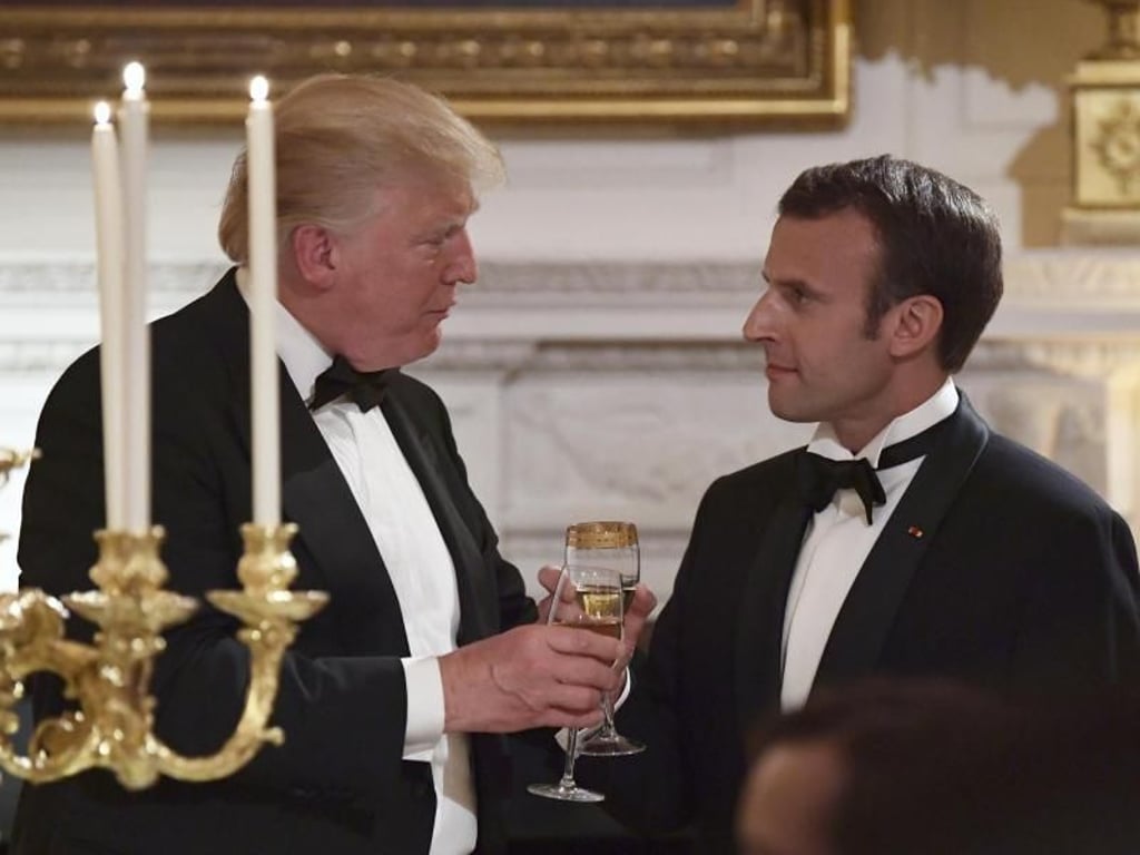 Bei aller Freundlichkeit: US-Präsident Donald Trump und Frankreichs Präsident Emmanuel Macron liegen politisch weit auseinander. Foto: Susan Walsh/AP