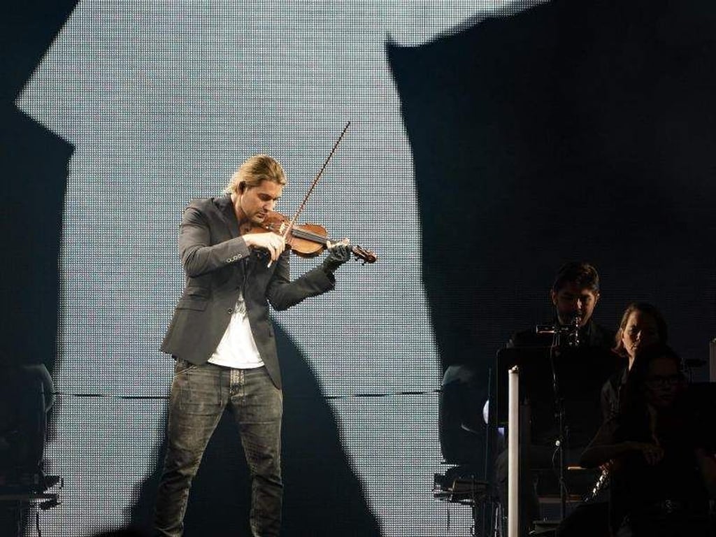 David Garrett beim Tourauftakt in Chemnitz. Foto: Peter Endig