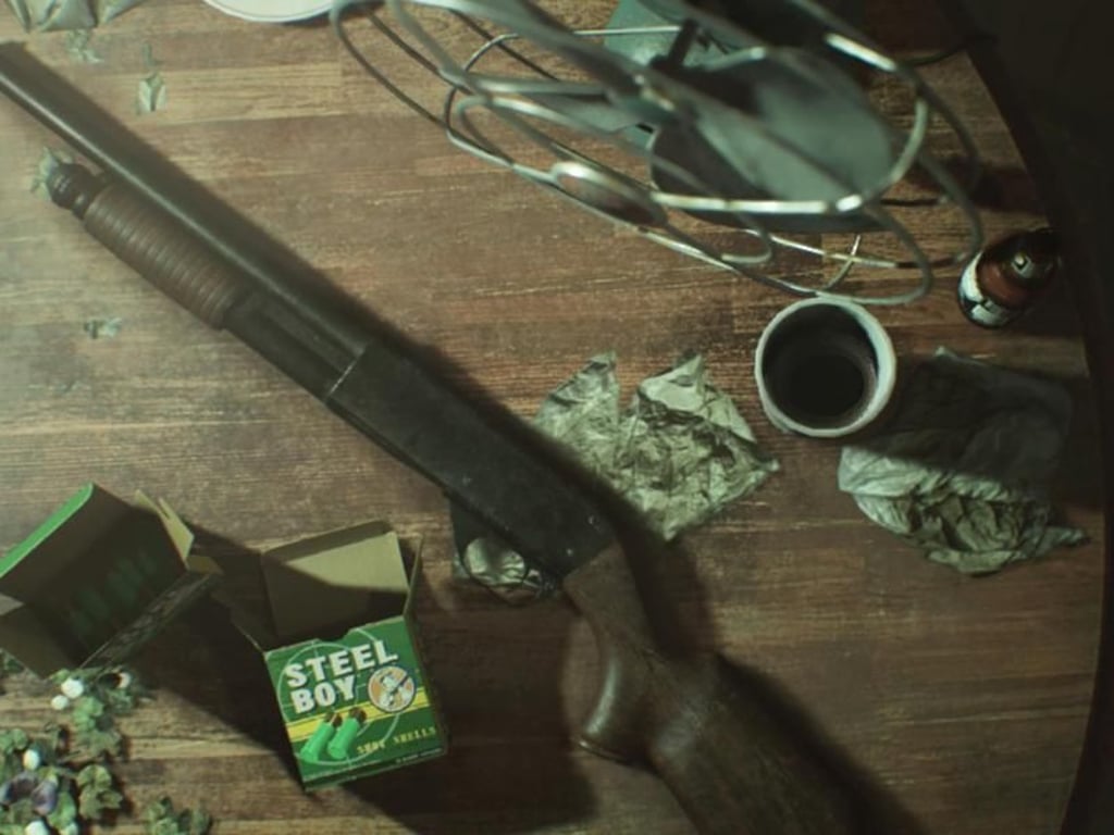 Schrotladung gegen fiese Monster, wegrennen bei schlimmeren Gegnern. Trotz einiger Waffen ist der Rückzug manchmal der einzige Überlebensweg in «Resident Evil 7 Biohazard». Foto: Capcom