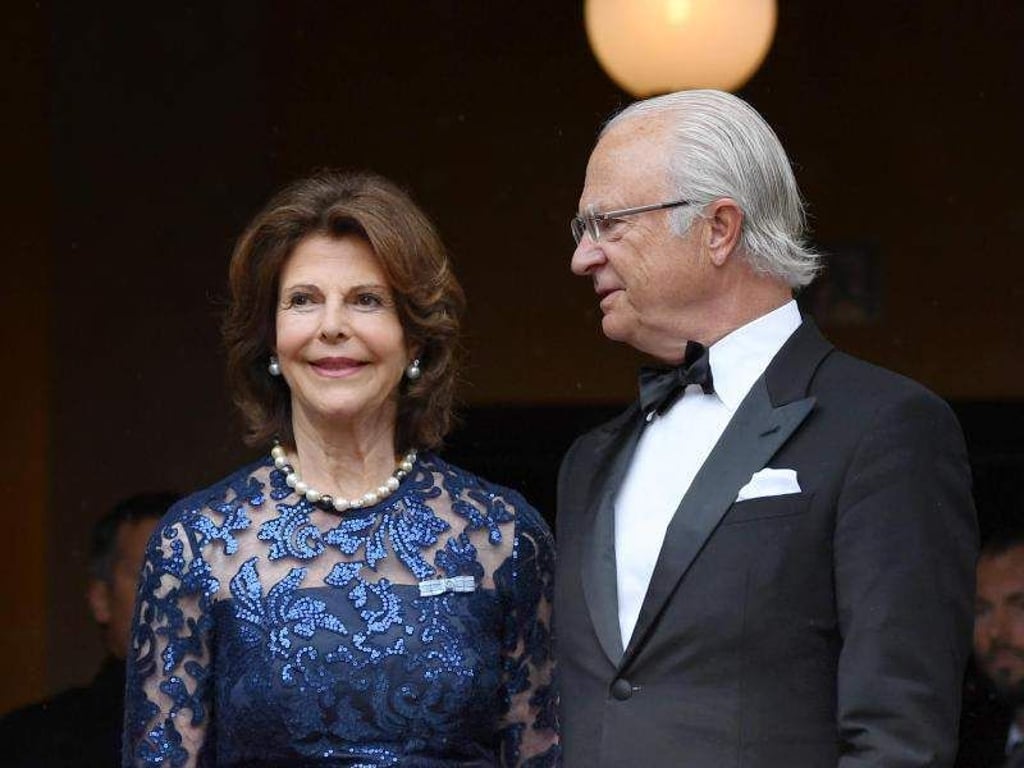 König Carl Gustaf von Schweden und Königin Silvia von Schweden gaben sich in Bayreuth die Ehre. Foto: Tobias Hase