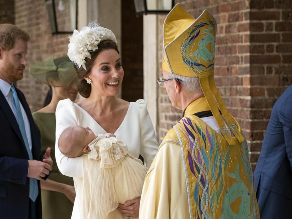 Herzogin Kate wird von Erzbischof Justin Welby empfangen. Foto: Dominic Lipinski/PA