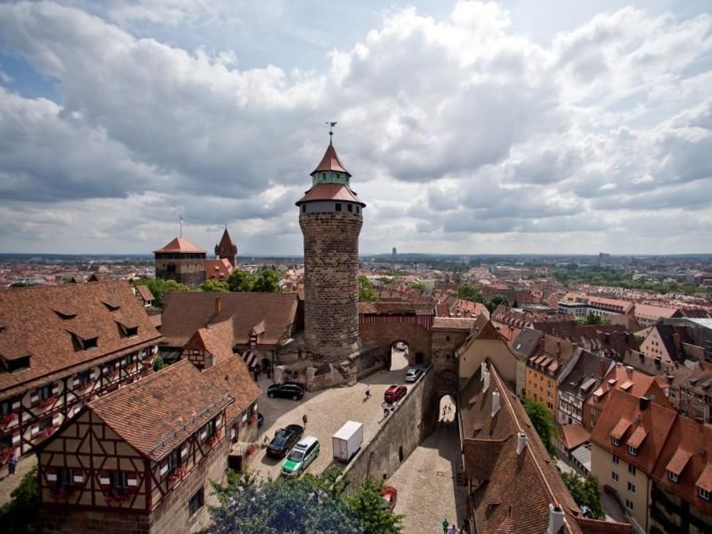 Blick auf die Kaiserburg in Nürnbergs Altstadt. Foto: Daniel Karmann