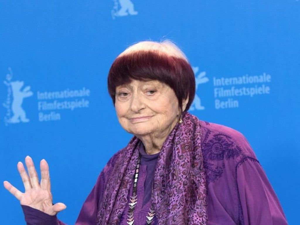 Die 90-jährige Agnès Varda auf der Berlinale. Foto: Jörg Carstensen