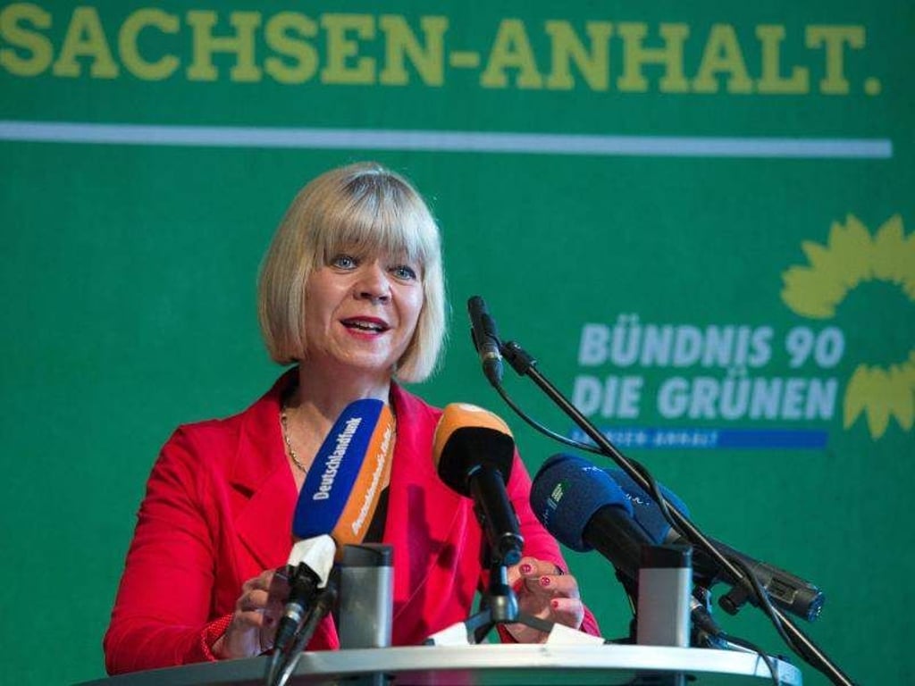 Die Landesvorsitzende der Grünen, Cornelia Lüddemann. Foto: Hendrik Schmidt/Archiv