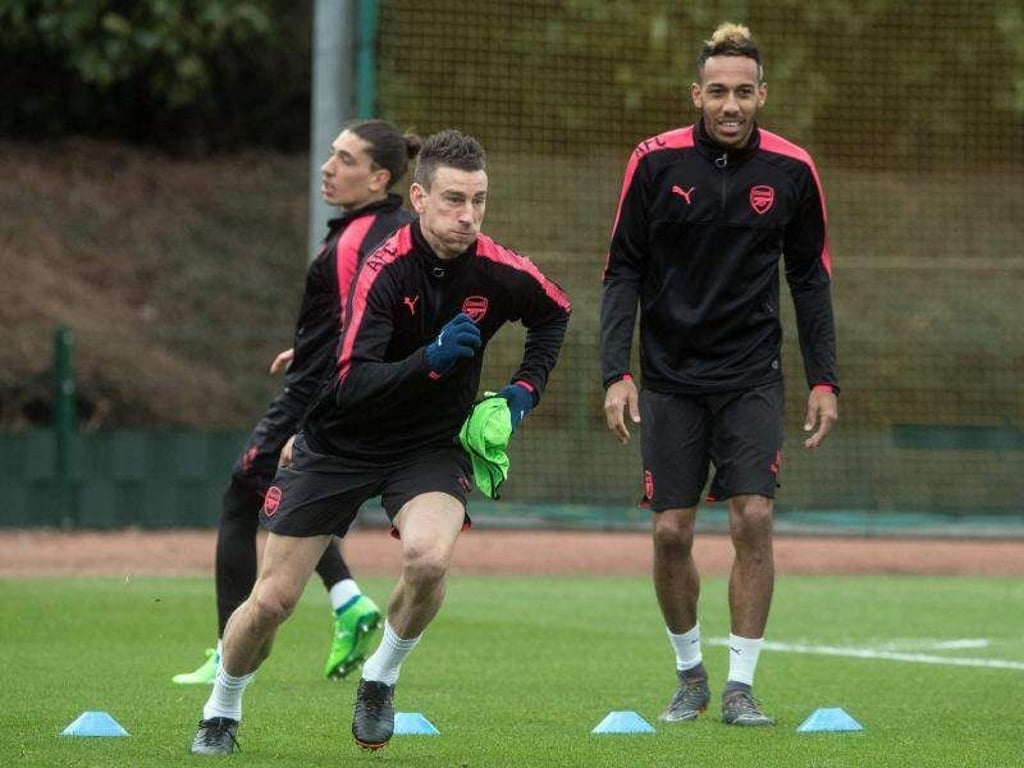 Die Arsenal-Spieler beim Training. Foto: Victoria Jones/PA Wire