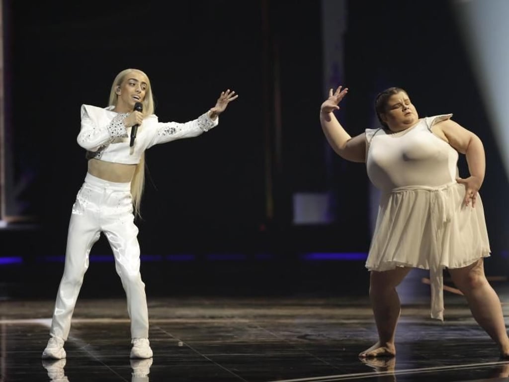 Wird er der König? Bilal Hassani aus Frankreich geht mit «Roi» an den Start. Foto: Sebastian Scheiner/AP