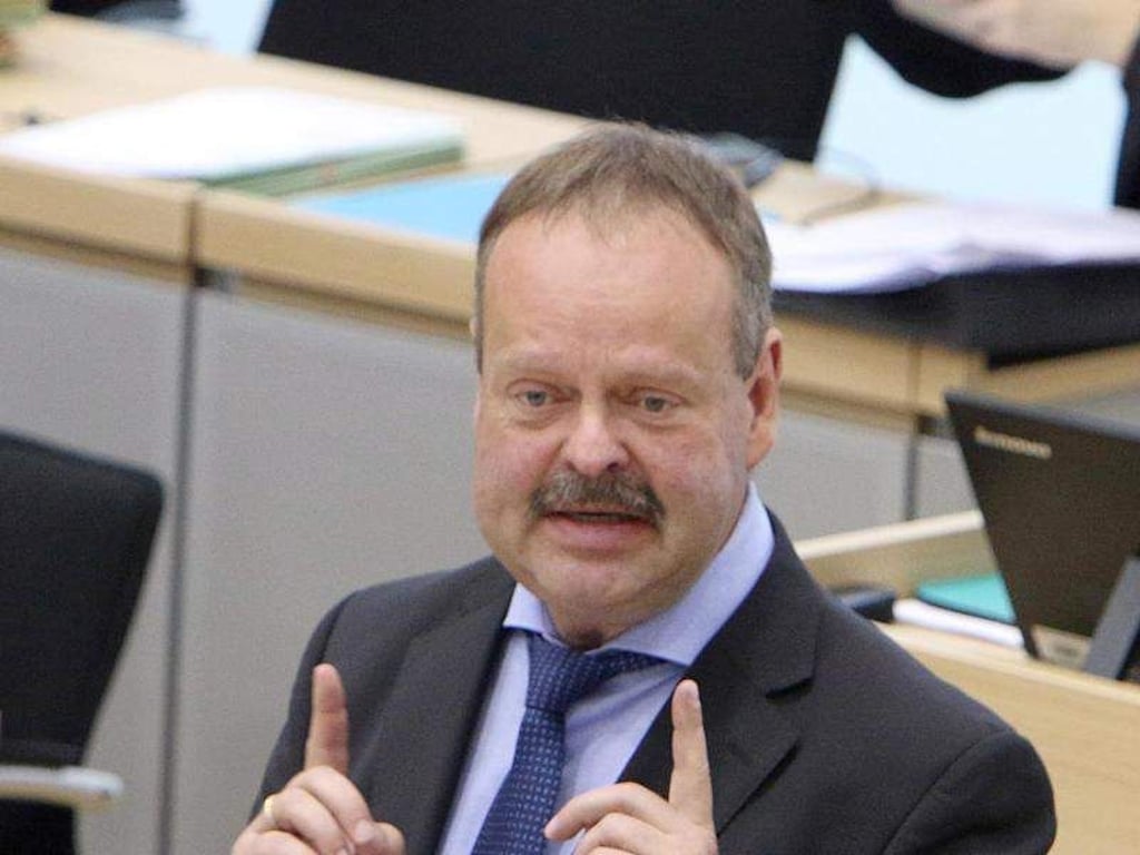 Der Abgeordnete Wulf Gallert (Die Linke) spricht im Landtag. Foto: Peter Förster/Archivbild