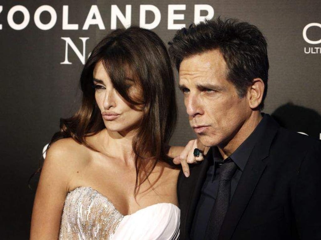 Penélope Cruz und Ben Stiller bei der «Zoolander 2»-Premiere in Madrid. Foto: Kiko Huesca