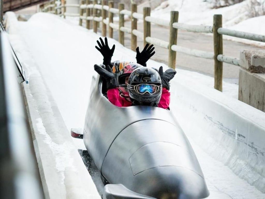 Spaß auf der Bobbahn: Park City war 2002 ein Veranstaltungsort für die Olympischen Winterspiele. Foto: Park City Chamber Bureau