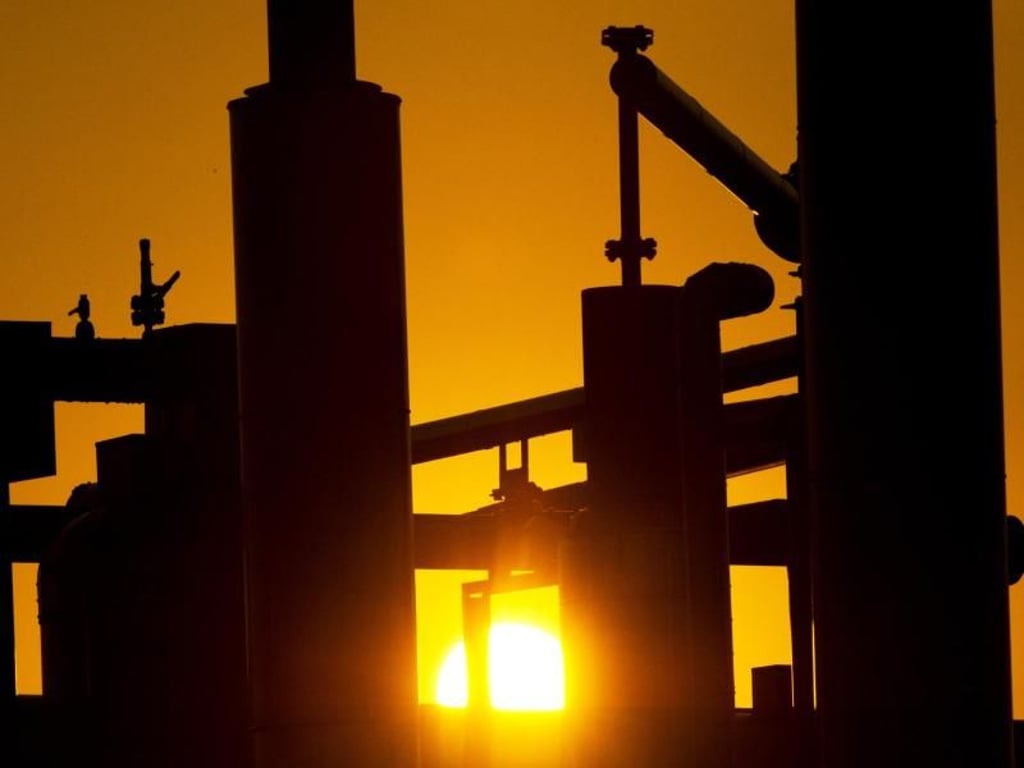 Erdgasförderanlage nahe Rotenburg: Kritiker warnen schon lange, dass die Fracking-Methode kleine Erdbeben auslösen könnte. Foto: Daniel Reinhardt