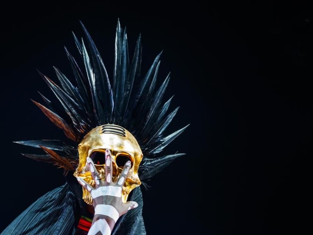 Grace Jones ist die Maskenfrau. Foto: Valentin Flauraud