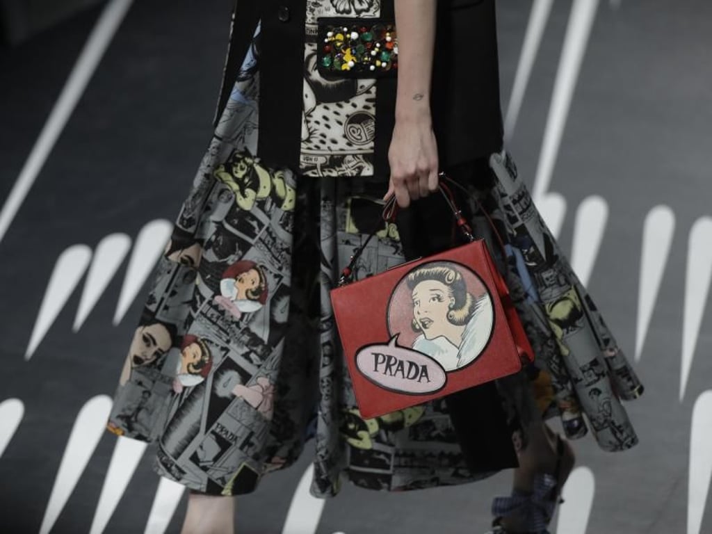 Smarter Einfall: Prada in der Sprechblase. Foto: Luca Bruno