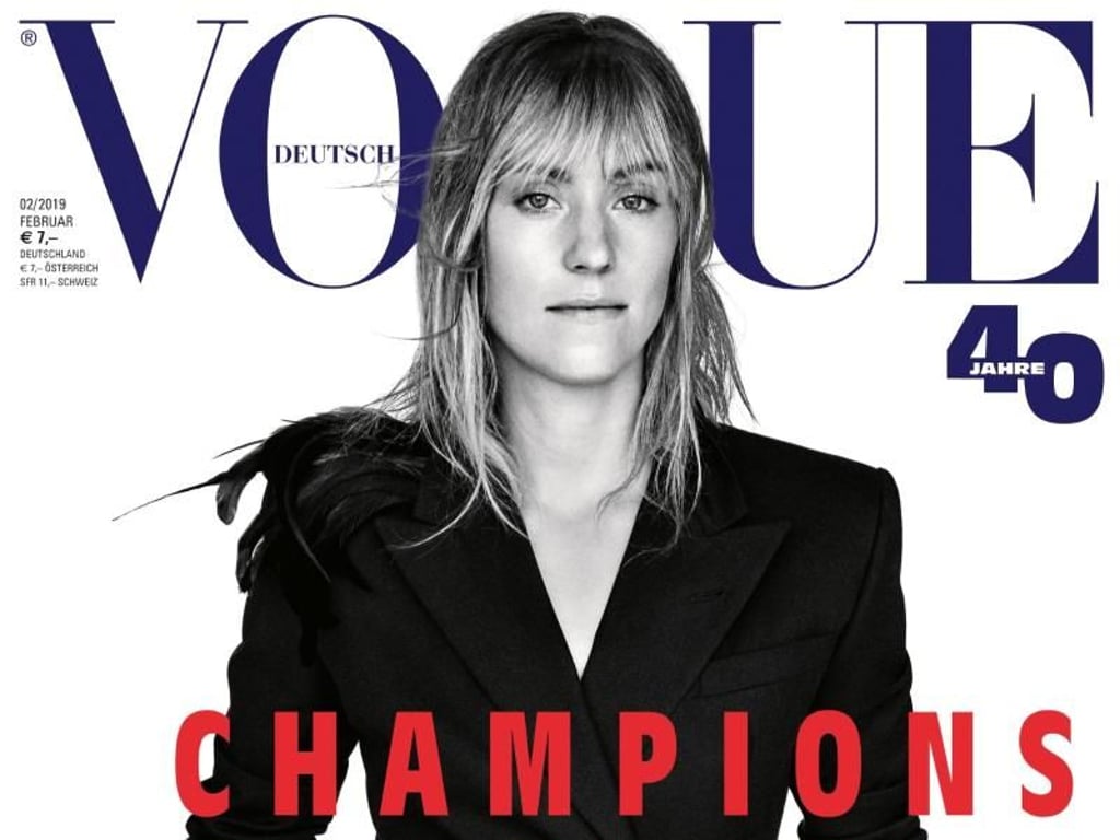 Wimbledon-Siegerin Angelique Kerber auf dem Vogue-Cover. Foto: Giampaolo Sgura