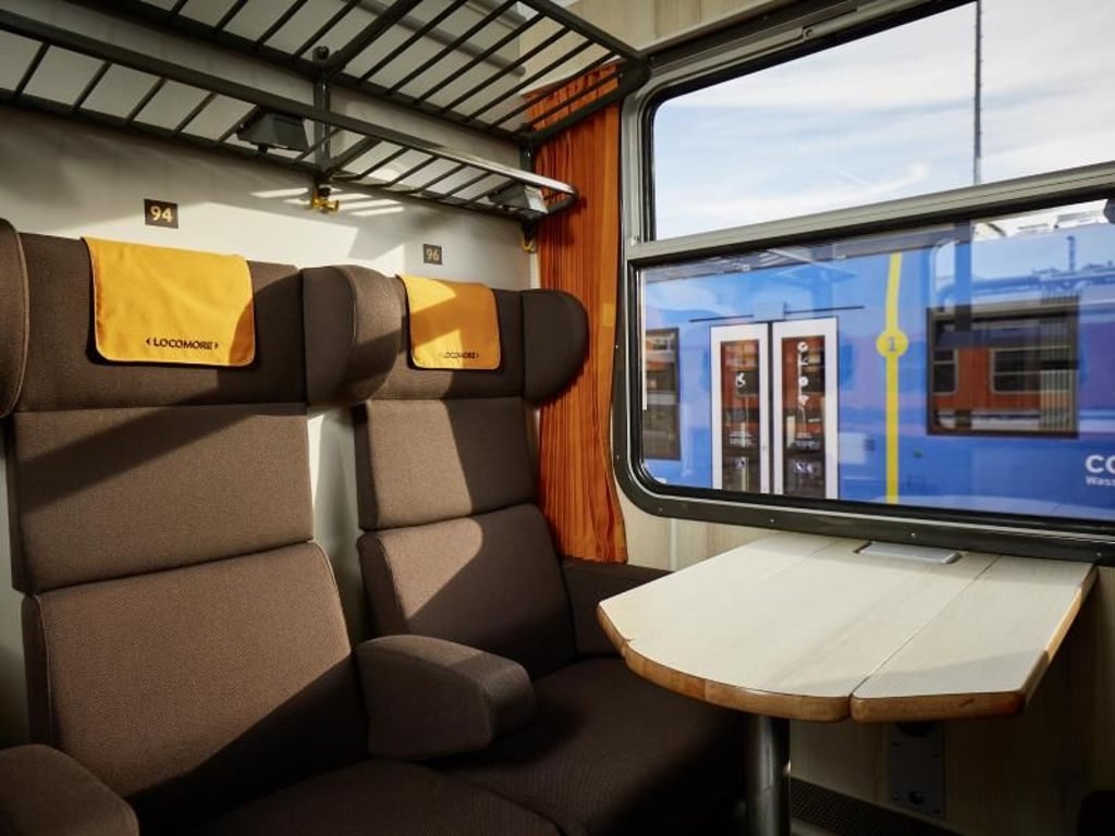 Blick in ein Abteil: Locomore hofft, dass diese von vielen Studenten, preissensiblen und hochmobilen Kunden genutzt werden. Foto: York Christoph Riccius/Locomore