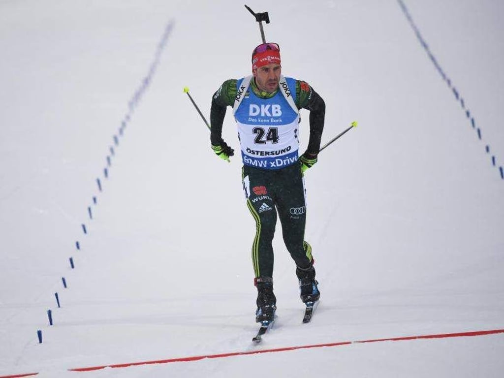Arnd Peiffer landete nach einem Schießfehler auf Platz drei. Foto: Sven Hoppe